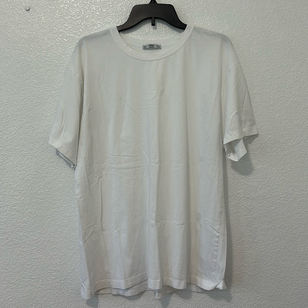 zara • white top